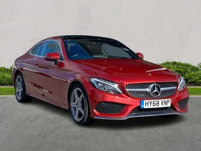 Used Mercedes C220 AMG Line Premium Plus 2018 Red Coupe