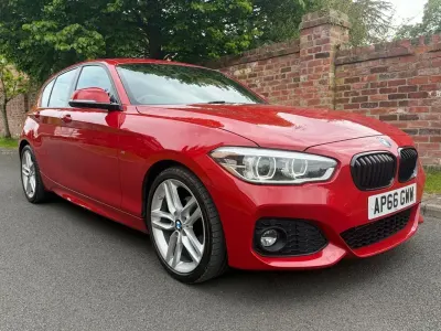 Usado BMW 118 M Sport 150 CV (110 kW) 2017 Rojo Utilitario