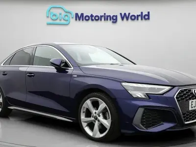 Used Audi A3 S-Line 110 HP (80 kW) 2023 Blue Sedan