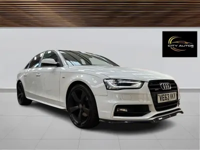 Used Audi A4 Black Edition 177 HP (130 kW) 2014 White Sedan