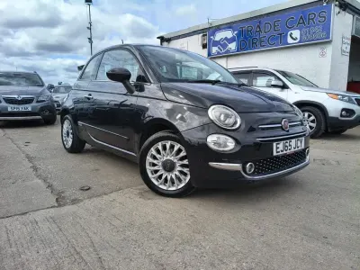 Used Fiat 500 Lounge 69 HP (50 kW) 2016 Black Hatchback