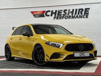Yellow Used 2019 Mercedes A35 AMG Premium Plus Hatchback | £25,290