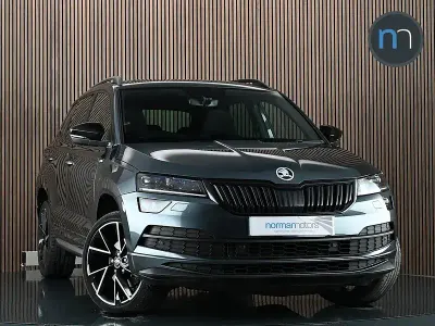 Used Skoda Karoq SportLine 150 HP (110 kW) 2021 Grey SUV