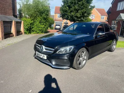 Used Mercedes C250 AMG line 204 HP (150 kW) 2015 Black Sedan