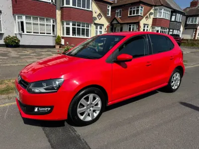 Used VW Polo Match 60 HP (44 kW) 2012 Red Hatchback