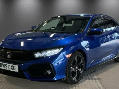 Używany Honda Civic Sport 182 KM (133 kW) 2019 Niebieski Hatchback