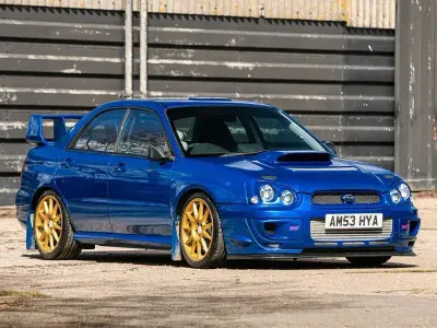 Usado Subaru Impreza 245 CV (180 kW) 2003 Azul Berlina