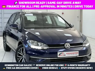 Used VW Golf VII SE 115 HP (84 kW) 2017 Blue Hatchback