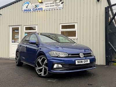 Used VW Polo R-line 115 HP (84 kW) 2018 Blue Hatchback