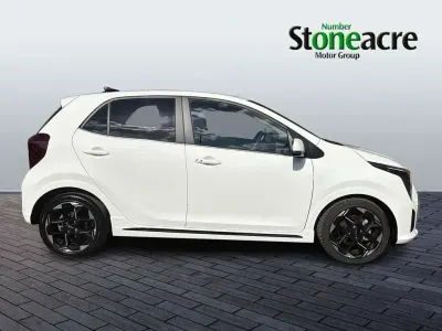 New Kia Picanto GT-Line S 76 HP (55 kW) 2025 White Hatchback