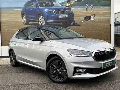 Brilliant silver metallic body / black magic pearl effect roof Used 2023 Skoda Fabia Colour Edition Hatchback | £14,490 (Fair price)