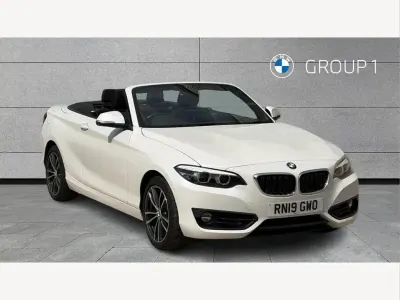 Used BMW 218 Sport Line 136 HP (100 kW) 2019 White Cabriolet