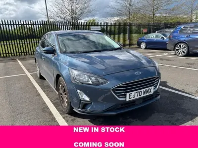Begagnad Ford Focus Titanium 2020 Blå Halvkombi