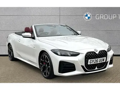 New BMW 420 M Sport 184 HP (135 kW) 2026 White Cabriolet