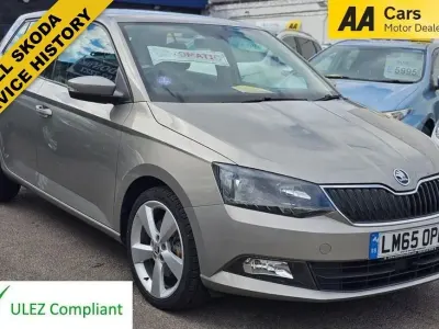 Begagnad Skoda Fabia SE L 110 HK (80 kW) 2015 Beige Halvkombi