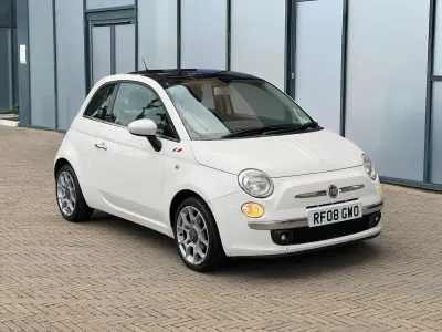 Used Fiat 500 Lounge 69 HP (50 kW) 2008 White Hatchback
