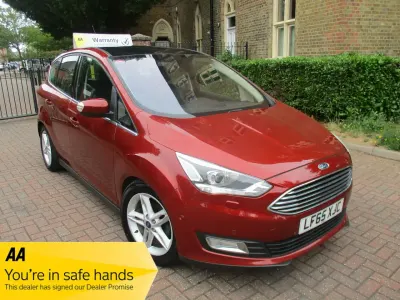 Used Ford C-MAX Titanium X 125 HP (91 kW) 2015 Metallic burgundy MPV