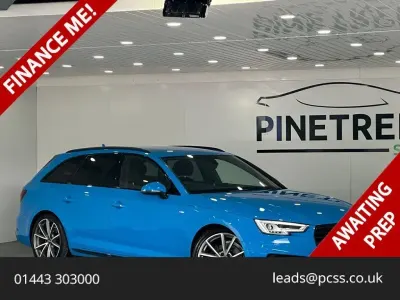 Używany Audi A4 Black Edition 150 KM (110 kW) 2019 Niebieski Kombi