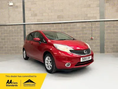 Used Nissan Note Acenta Premium 80 HP (58 kW) 2015 Red Hatchback