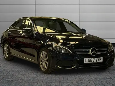 Used Mercedes C220 Premium 168 HP (123 kW) 2017 Blue Sedan