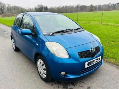 Begagnad Toyota Yaris T3 2008 Blå Halvkombi