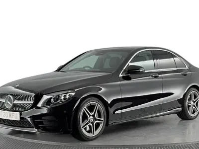 Used Mercedes C300 AMG line 258 HP (189 kW) 2020 Black Sedan