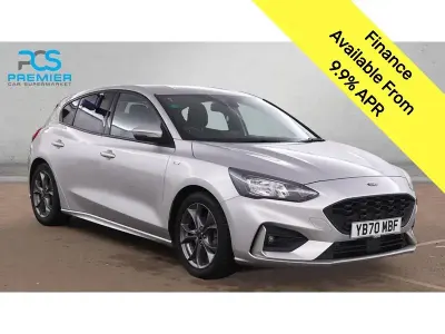 Begagnad Ford Focus ST-Line 125 HK (91 kW) 2020 Silver Halvkombi