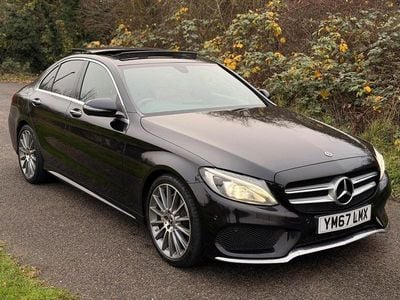 Black Used 2018 Mercedes C200 AMG Line Premium Sedan | £17,495 (Fair price)