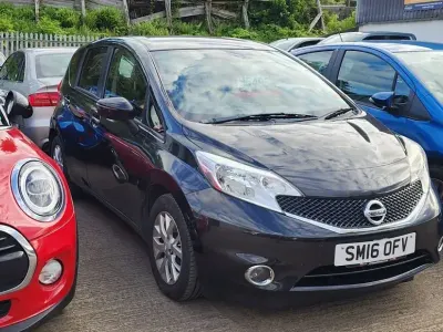 Used Nissan Note Acenta Premium 90 HP (66 kW) 2016 Black Hatchback