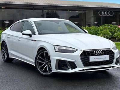 Used Audi A5 Sportback S-Line 161 HP (118 kW) 2022 White Hatchback