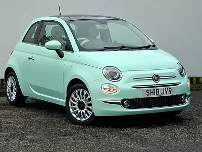 Used Fiat 500 Lounge 69 HP (50 kW) 2018 Green Hatchback