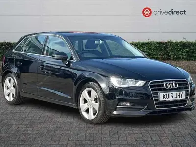Used Audi A3 Sport 110 HP (80 kW) 2016 Black Hatchback
