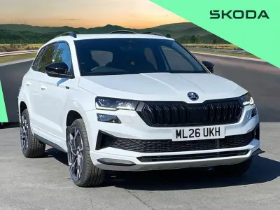 Używany Skoda Karoq SportLine 150 KM (110 kW) 2026 Biały SUV