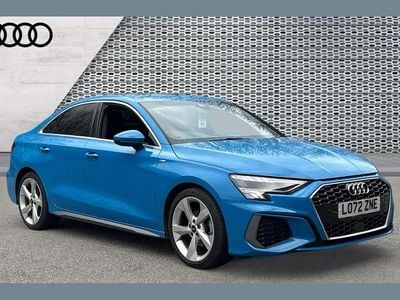 Used Audi A3 S-Line 147 HP (108 kW) 2022 Blue Sedan
