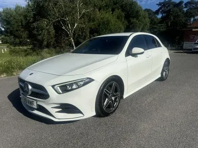 Used Mercedes A200 AMG line 2019 White Hatchback
