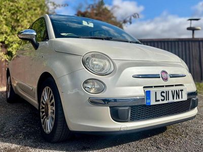 Used Fiat 500 Lounge 2011 White Hatchback