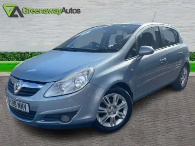 Used Vauxhall Corsa Design Edition 89 HP (65 kW) 2008 Blue Hatchback