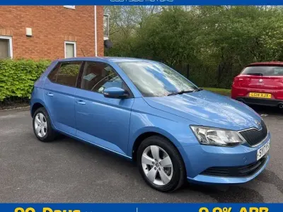 Used Skoda Fabia SE 110 HP (80 kW) 2017 Blue Hatchback