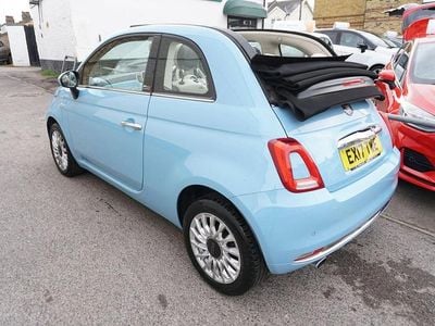 Blue Used 2017 Fiat 500C Lounge Cabriolet | £6,500 (Fair price)