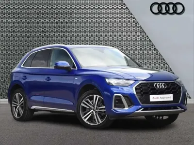 Used Audi Q5 S-Line 200 HP (147 kW) 2021 Blue SUV