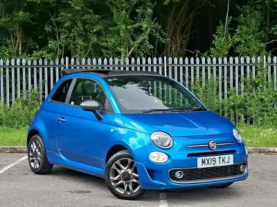 Used Fiat 500C S 69 HP (50 kW) 2019 Blue Cabriolet
