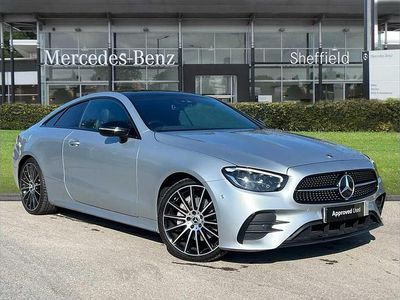 Used Mercedes E220 AMG line 191 HP (140 kW) 2022 Silver Coupe