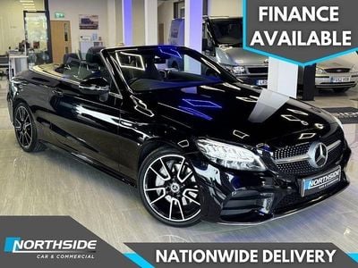 Used Mercedes C300 AMG line 245 HP (180 kW) 2021 Black Cabriolet