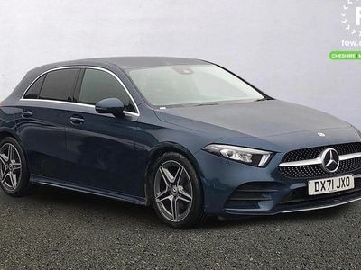 Used Mercedes A180 AMG line 136 HP (100 kW) 2020 Blue Hatchback