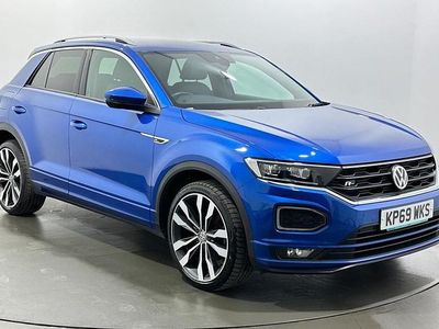 Used VW T-Roc R-line 150 HP (110 kW) 2019 Blue SUV