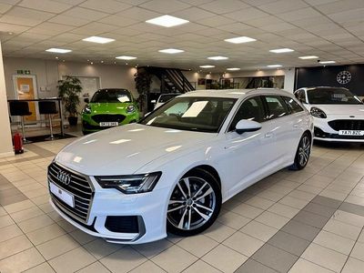 Begagnad Audi A6 S-Line 204 HK (150 kW) 2019 Vit Kombi