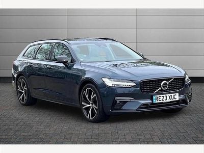 Used Volvo V90 Plus 250 HP (183 kW) 2023 Blue Estate
