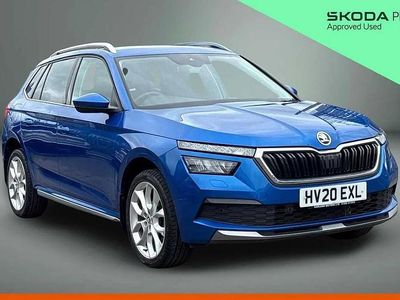 Used Skoda Kamiq SE L 147 HP (108 kW) 2020 Race blue metallic SUV