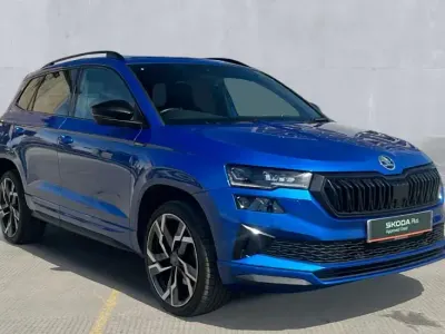 Used Skoda Karoq SportLine 150 HP (110 kW) 2025 Race blue SUV