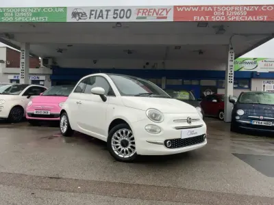 Used Fiat 500 Lounge 69 HP (50 kW) 2016 White Hatchback